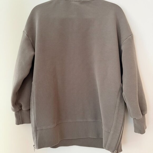 Varley Mae Boyfriend Sweat, Charcoal Grey, Size XS - Picture 4 of 6